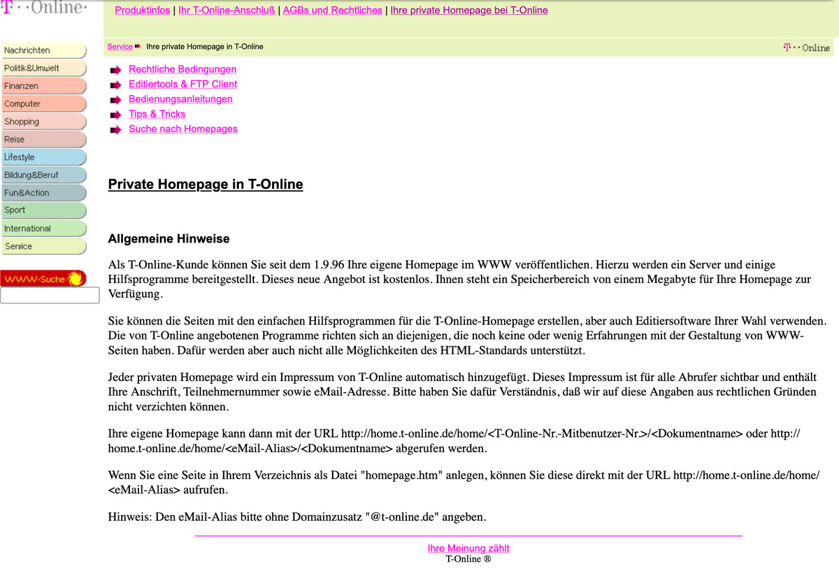 T-Online 1998